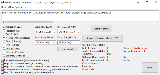 Ultra7z Archive Optimizer 1.15 Portable